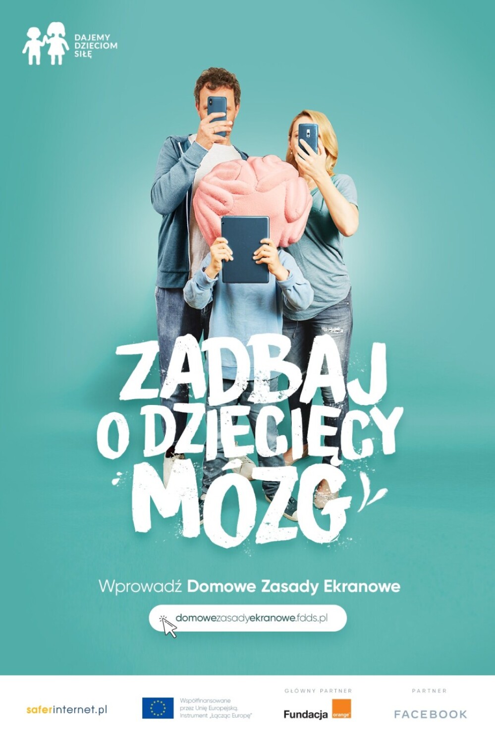 plakat akcji - zadbaj o dziecięcy mózg